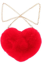 Load image into Gallery viewer, HEART SHAPED FUR SHOULDER BAG
