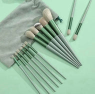 GREEN SET MAKEUP BRUSHES