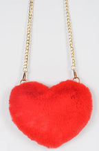 Load image into Gallery viewer, HEART SHAPED FUR SHOULDER BAG
