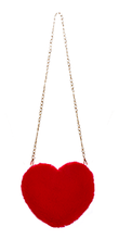 Load image into Gallery viewer, HEART SHAPED FUR SHOULDER BAG
