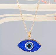 EVIL EYE 🧿 ROYAL BLUE RESIN NECKLACE