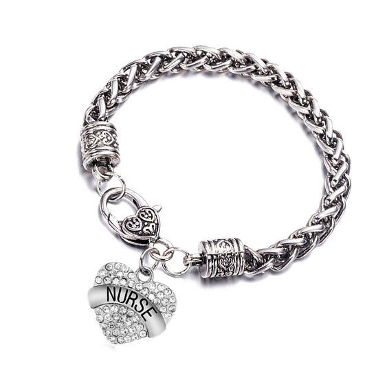 “NURSE” HEART BRACELET