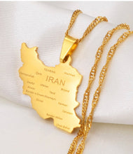 Load image into Gallery viewer, IRAN 🇮🇷 CITIES GOLD NECKLACE
