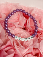 PURPLE PEARL AZIZAM BRACELET