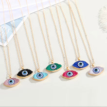 Load image into Gallery viewer, EVIL EYE 🧿 WHITE RESIN NECKLACE
